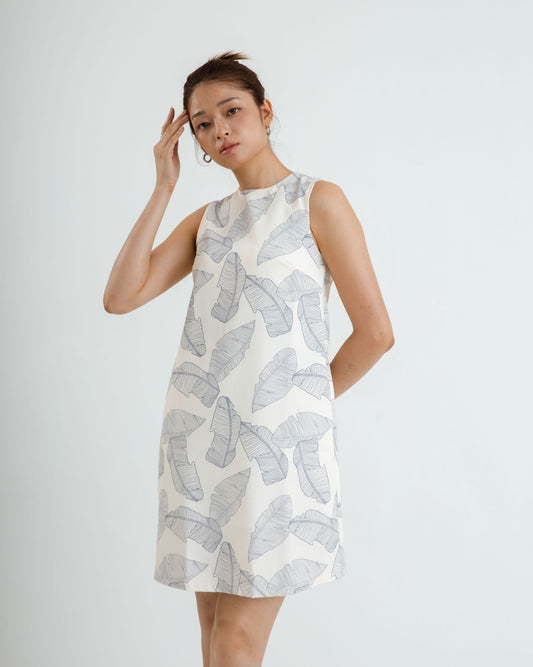 Printed Floral Sleeveless Dress (Printed)