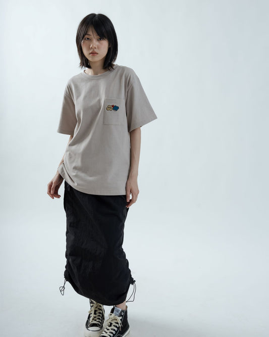 LULU Dream Car Oversize Graphic Tee (Khaki Grey)