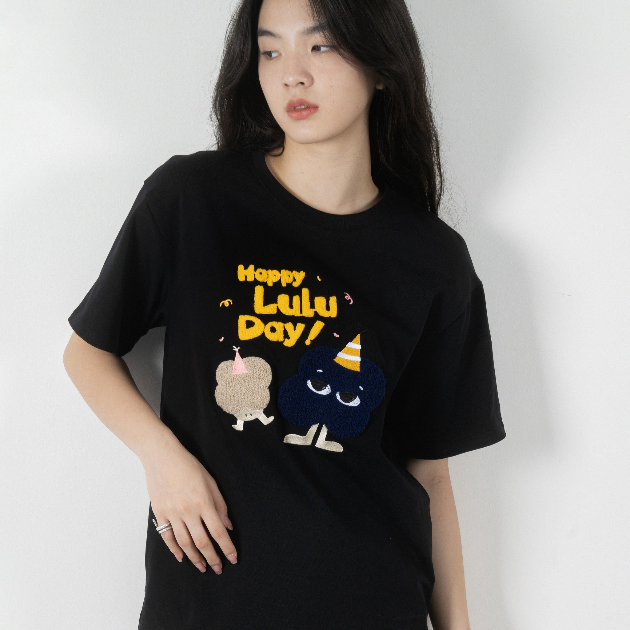 Happy LULU Day Tee (Black)