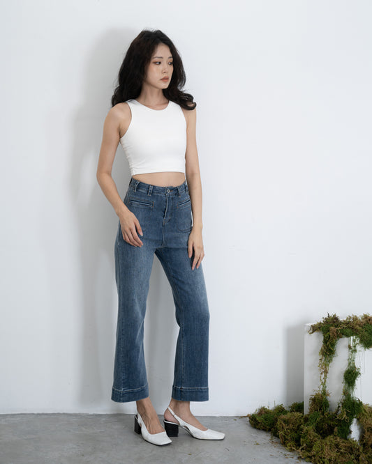 Hyeda Straight Cut Jeans (Denim)