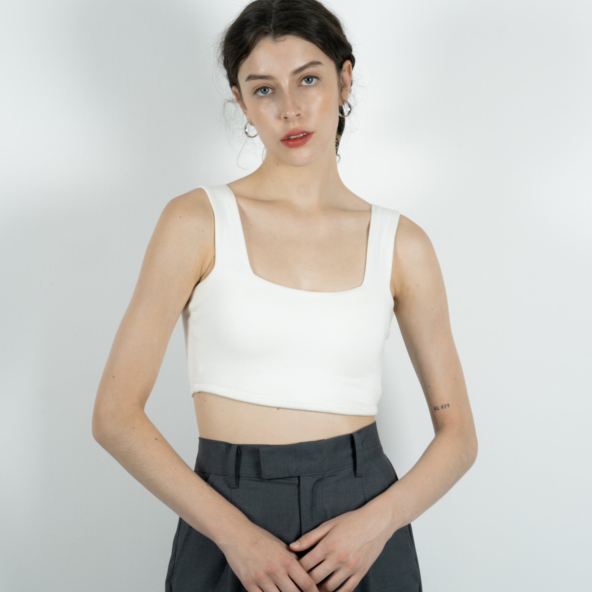 Classic Square Neck Crop Tank Top 2.0