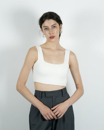 Classic Square Neck Crop Tank Top 2.0