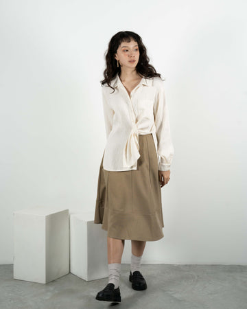 Asiel Textured Shirt (Beige)