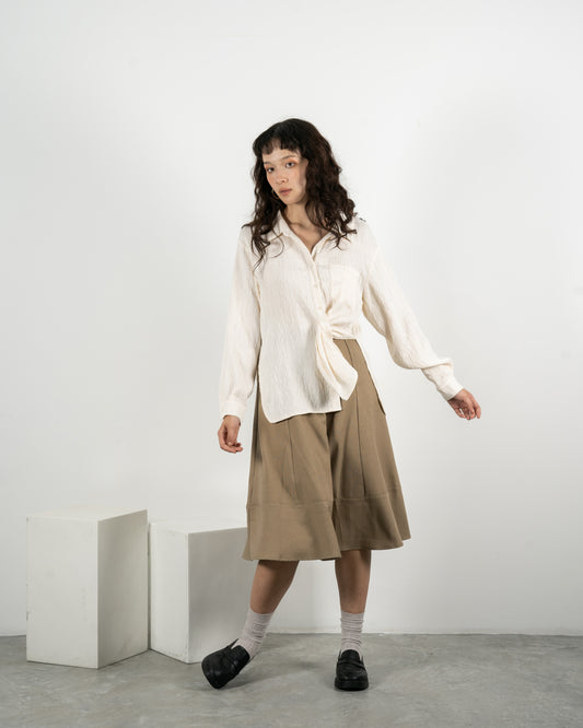 Asiel Textured Shirt (Beige)