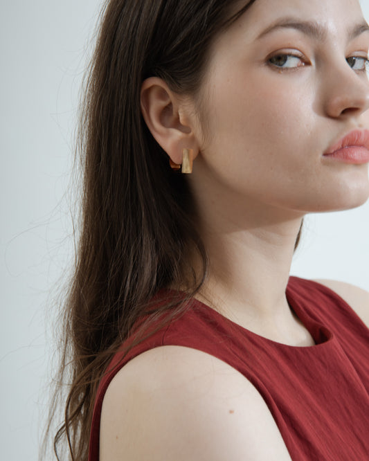 Pure Square Earrings (Gold)